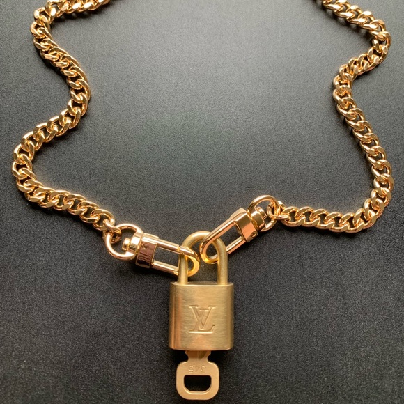 Louis Vuitton Lock & Key and Gold Necklace - Picture 1 of 7